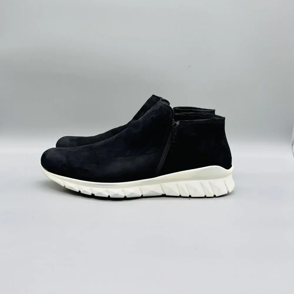 Naot Shoes Womens 11 Black Suede Side Zip Ankle Booties Walking Casual Comfort